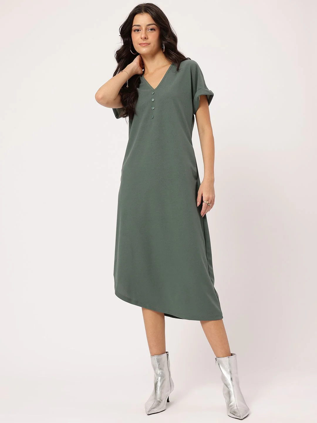 DressBerry Timeless Classics Extended Sleeves Sheath Dress - Image 2