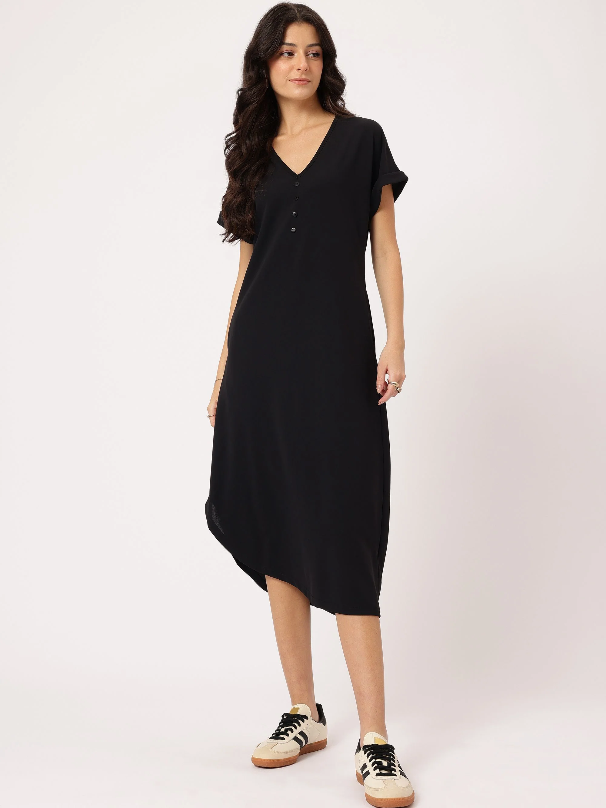 DressBerry Timeless Classics Extended Sleeves Sheath Midi Dress - Image 2