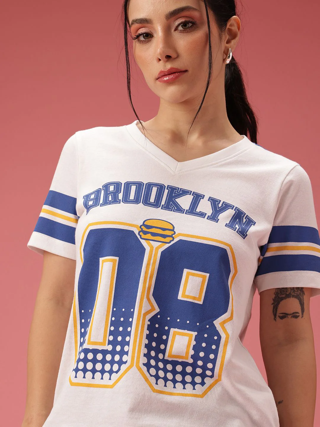 DressBerry Typography Printed T-shirt - Image 2