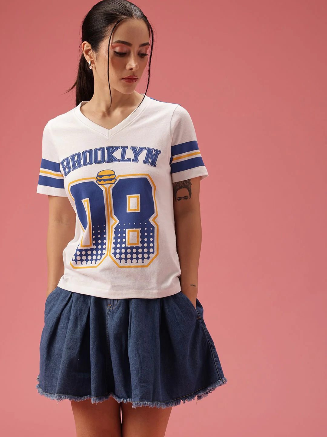 DressBerry Typography Printed T-shirt - Image 3