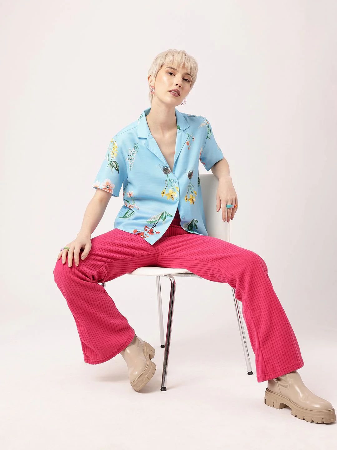 DressBerry Vacation Ready In Floral Elegance Printed Shirt - Image 6