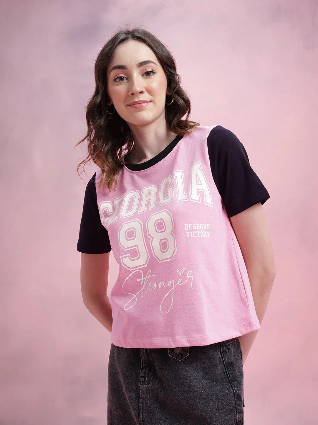 DressBerry Varsity Printed T-shirt - Image 3