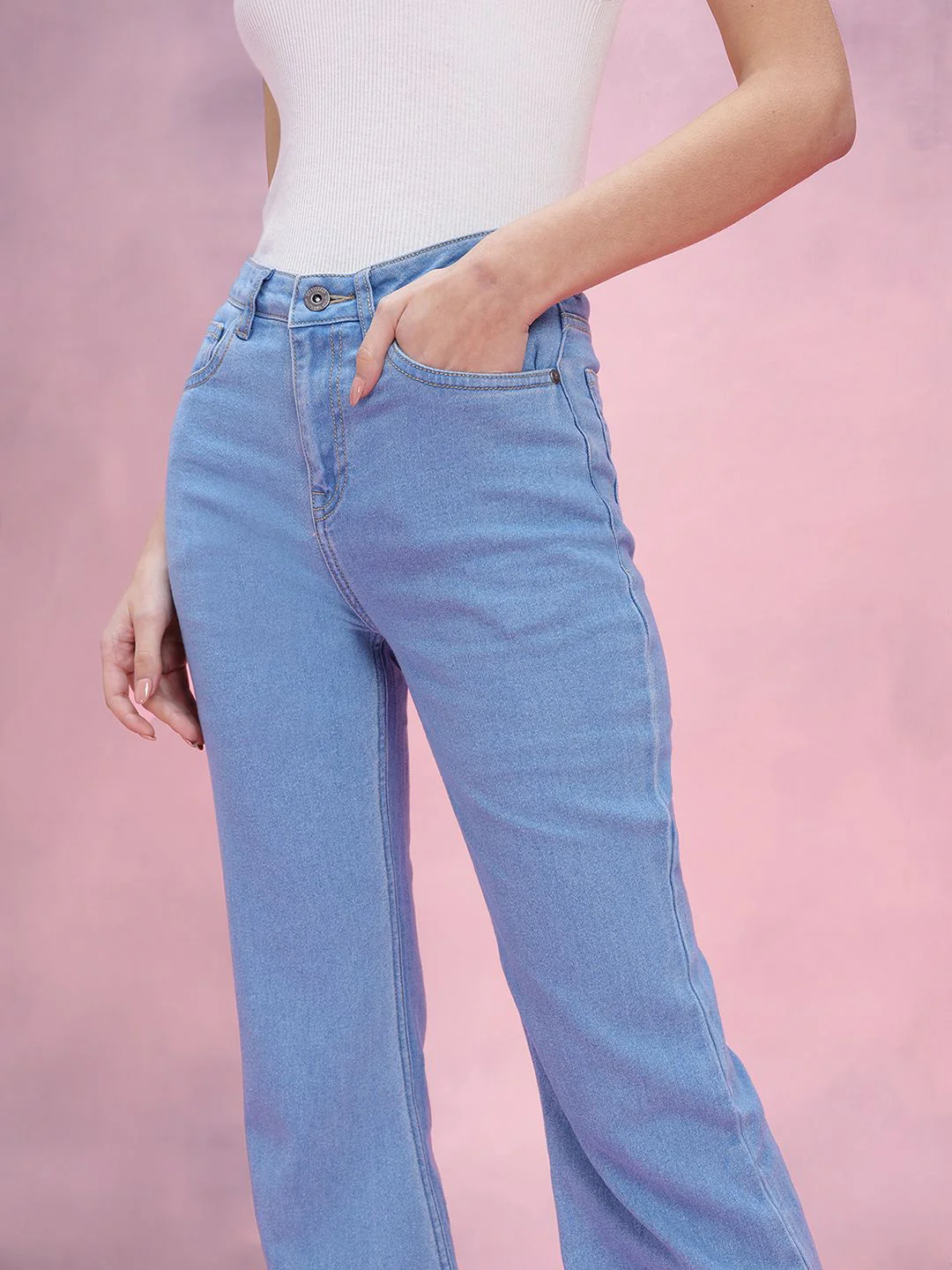 DressBerry Women Bootcut High-Rise Stretchable Jeans - Image 6