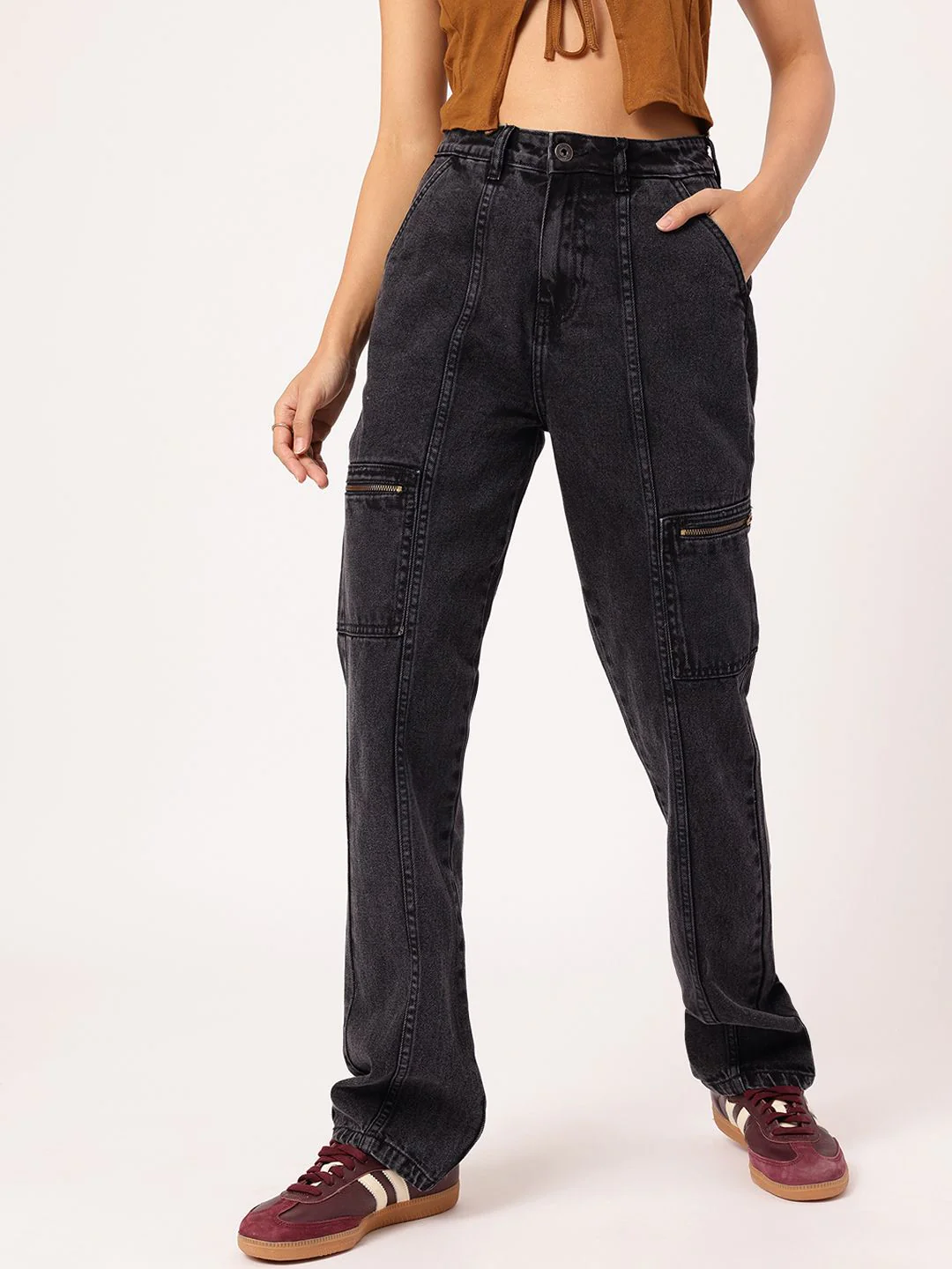 DressBerry Women Denim-Decked Diva Straight Fit Jeans - Image 2
