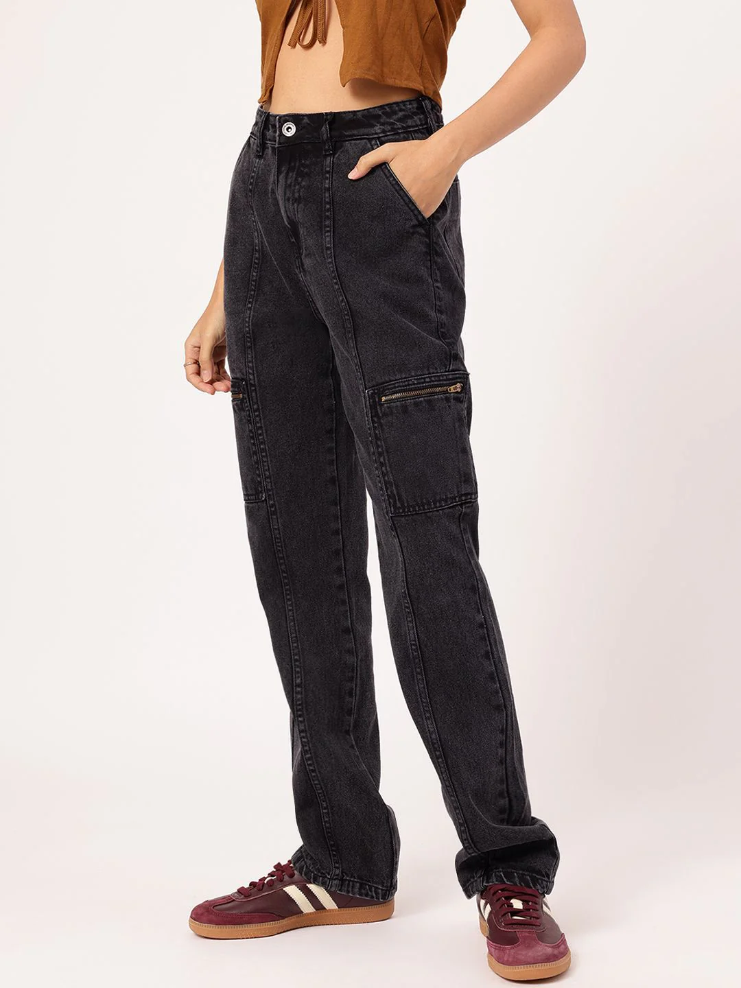 DressBerry Women Denim-Decked Diva Straight Fit Jeans - Image 3