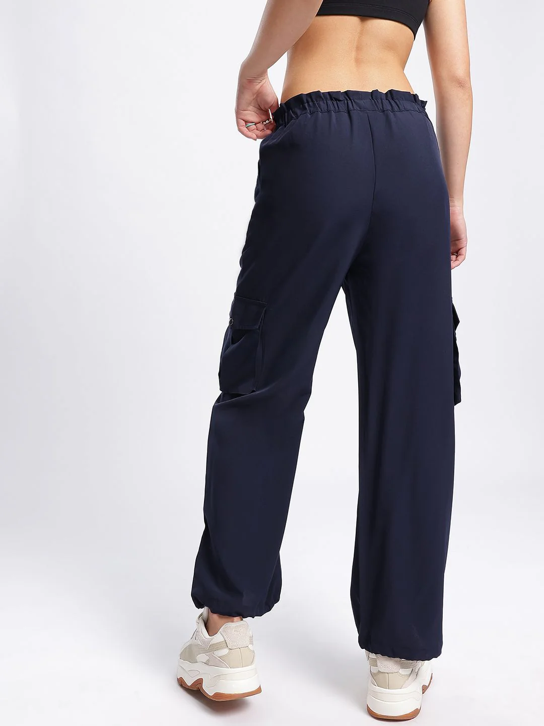 DressBerry Women Elevated Essentials Toggled Cargo Track Pant - Image 4