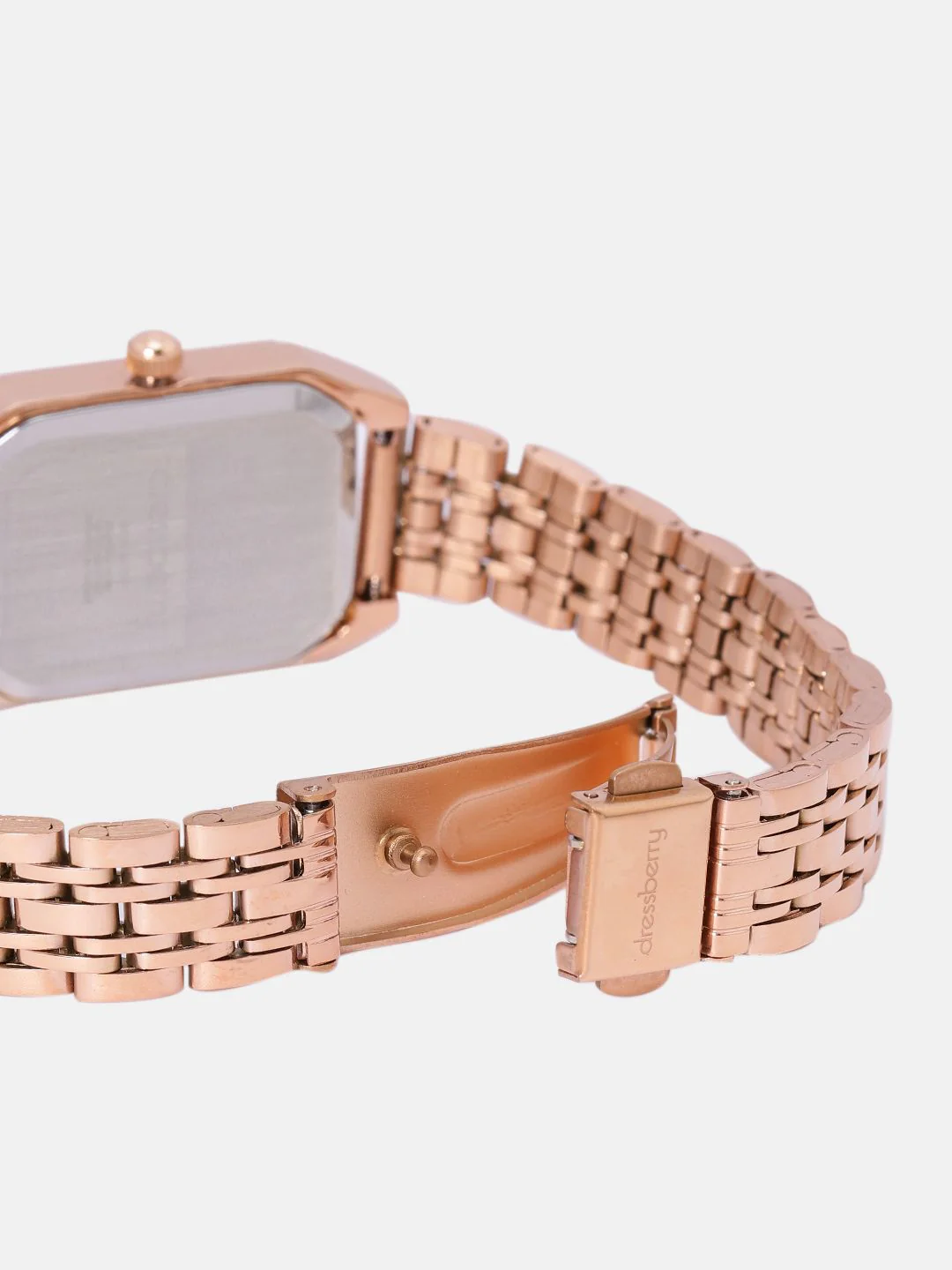 DressBerry Women Embellished Dial & Bracelet Style Straps Analogue Watch UT-A8639-RG-DB - Image 7