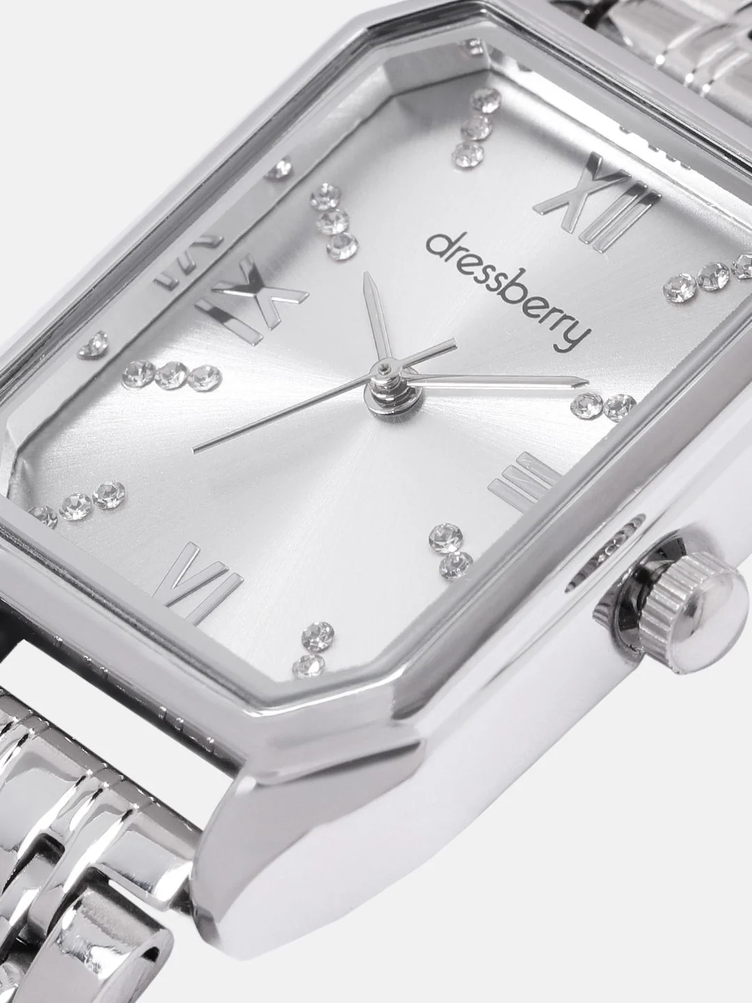 DressBerry Women Embellished Dial & Bracelet Style Straps Analogue Watch UT-A8639-WHT-DB - Image 4