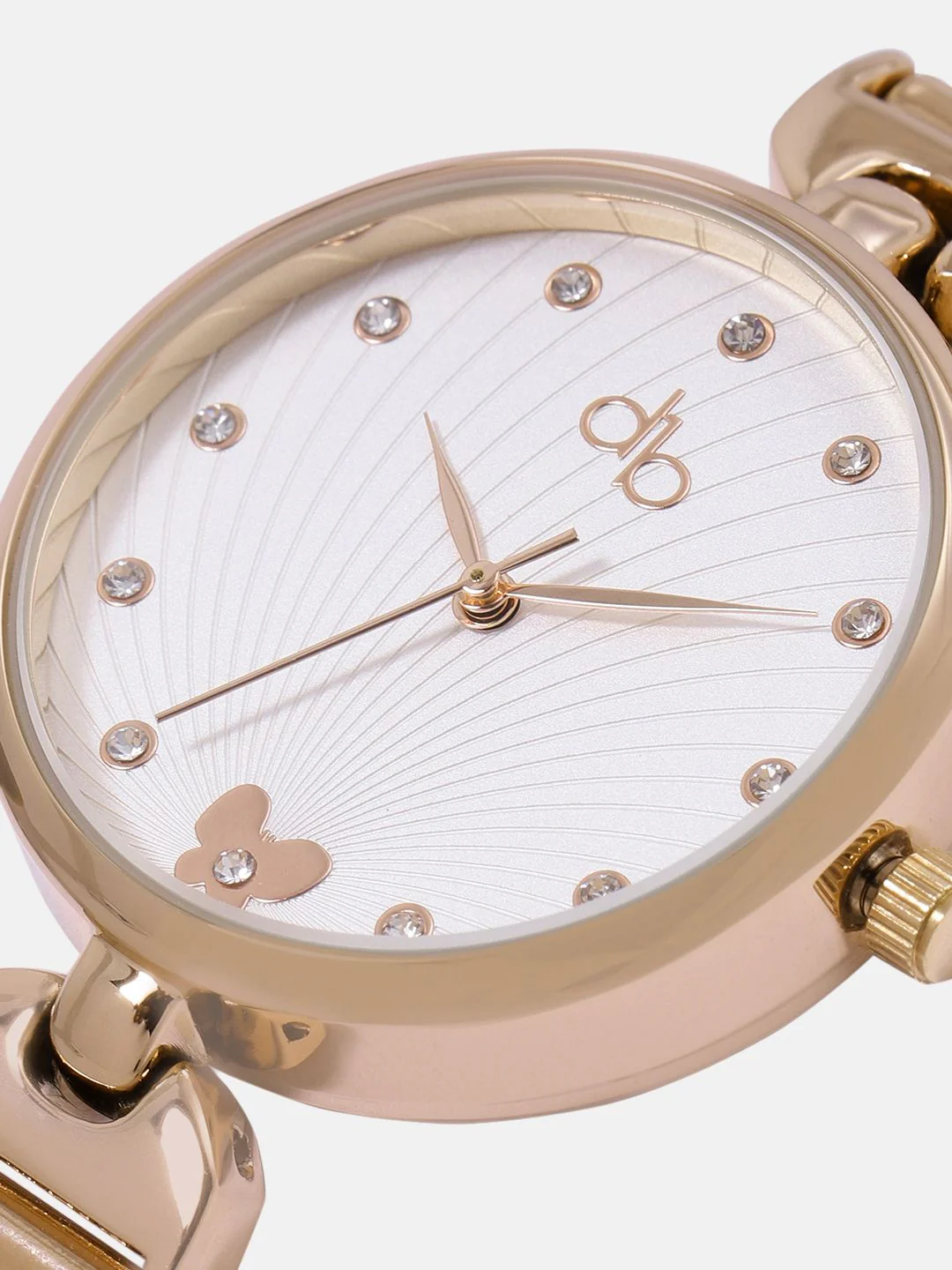 DressBerry Women Embellished Dial & Bracelet Style Straps Analogue Watch UT-A8648-SLR-DB - Image 4