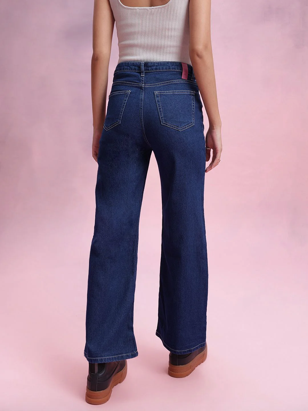 DressBerry Women Flared High-Rise Stretchable Jeans - Image 5