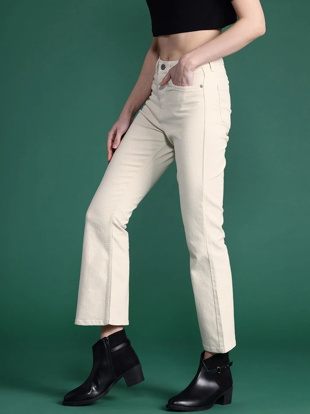 DressBerry Women Flared Stretchable Jeans - Image 2