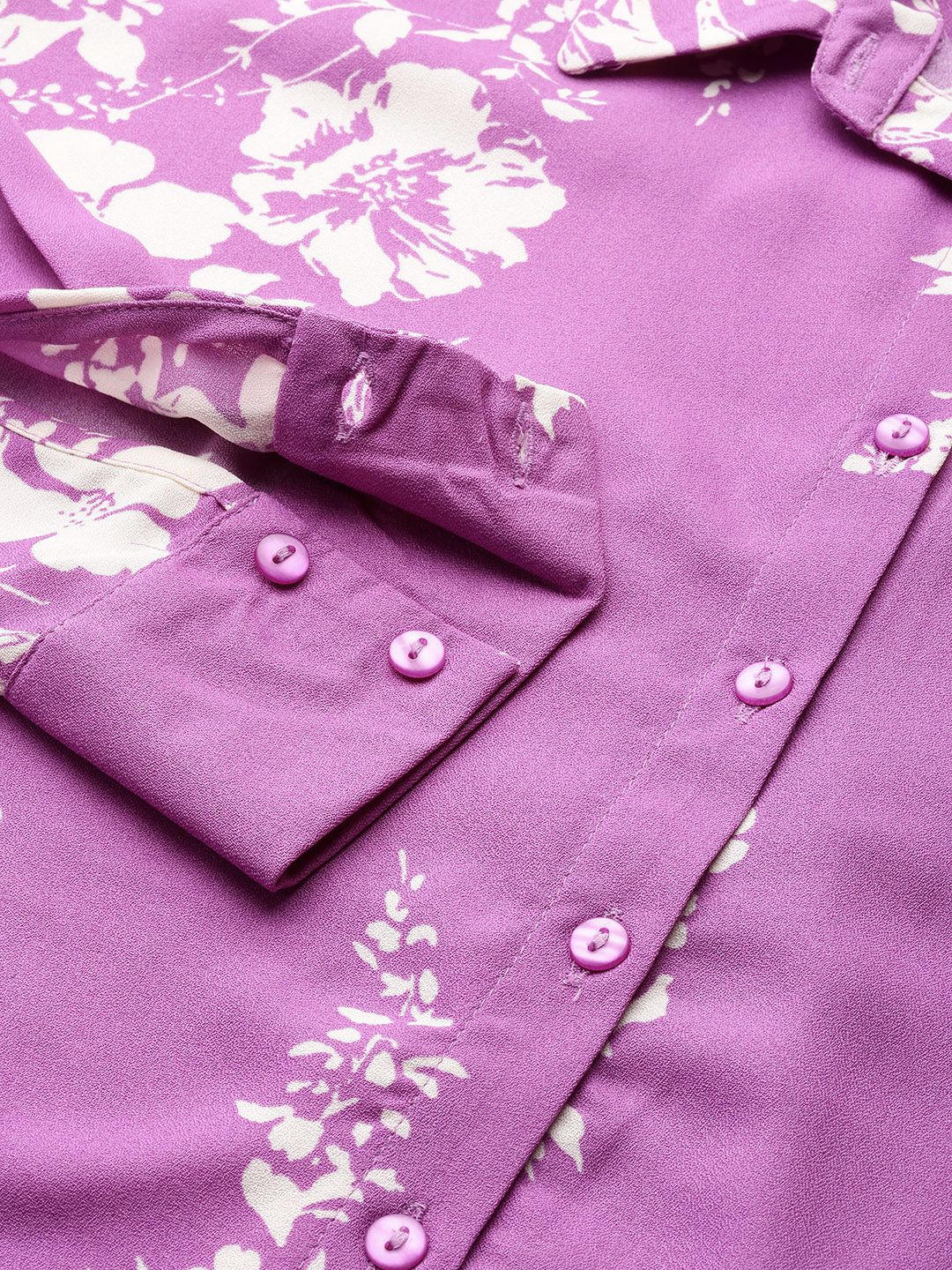 DressBerry Women Floral Printed Casual Shirt - Image 3