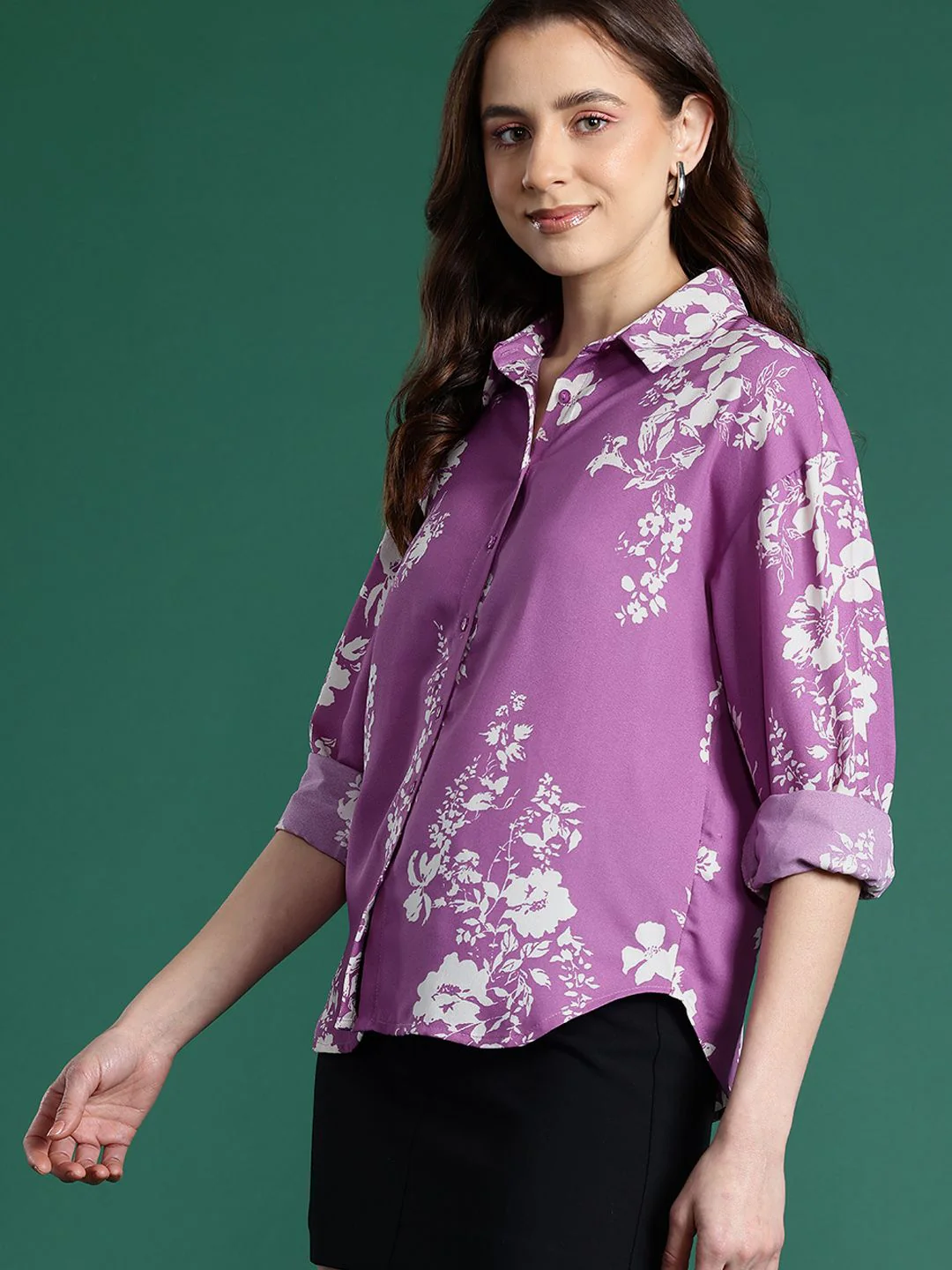 DressBerry Women Floral Printed Casual Shirt - Image 4
