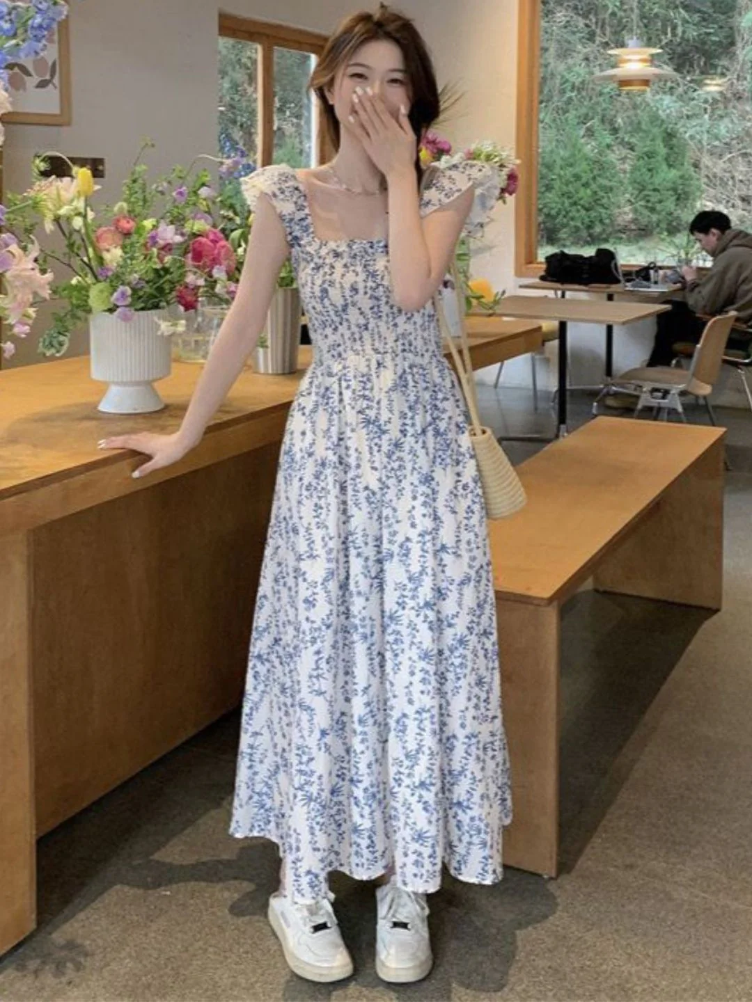 DressBerry Women Floral Printed Fit & Flare Maxi Dress - Image 4