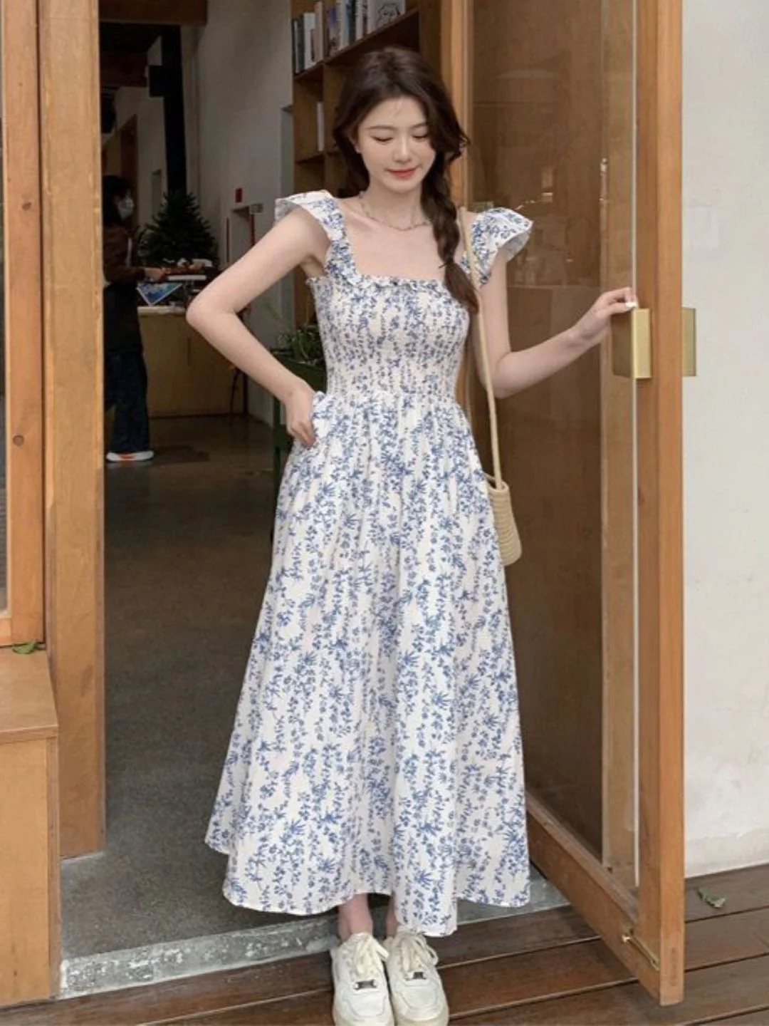 DressBerry Women Floral Printed Fit & Flare Maxi Dress - Image 5