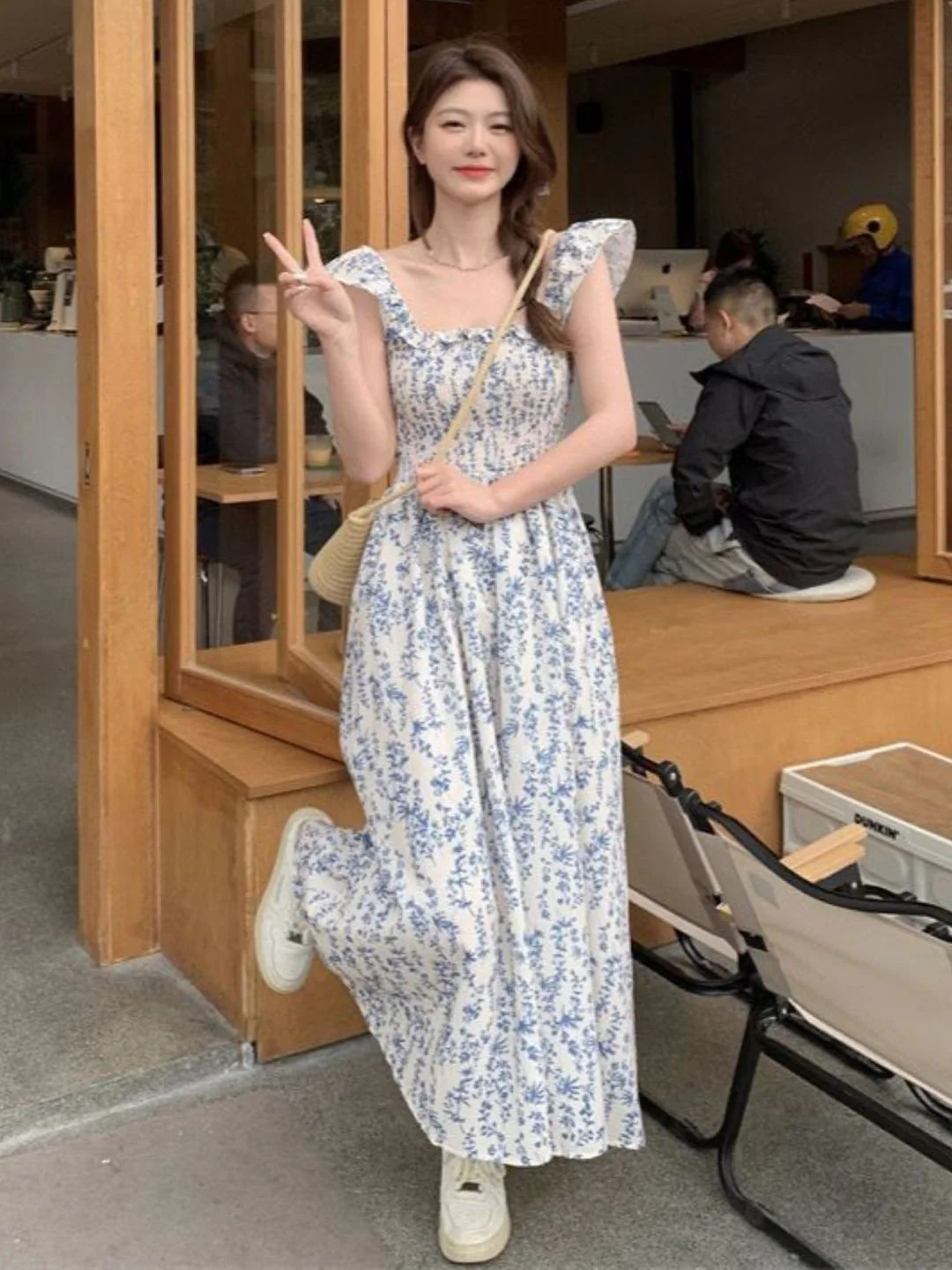 DressBerry Women Floral Printed Fit & Flare Maxi Dress - Image 6