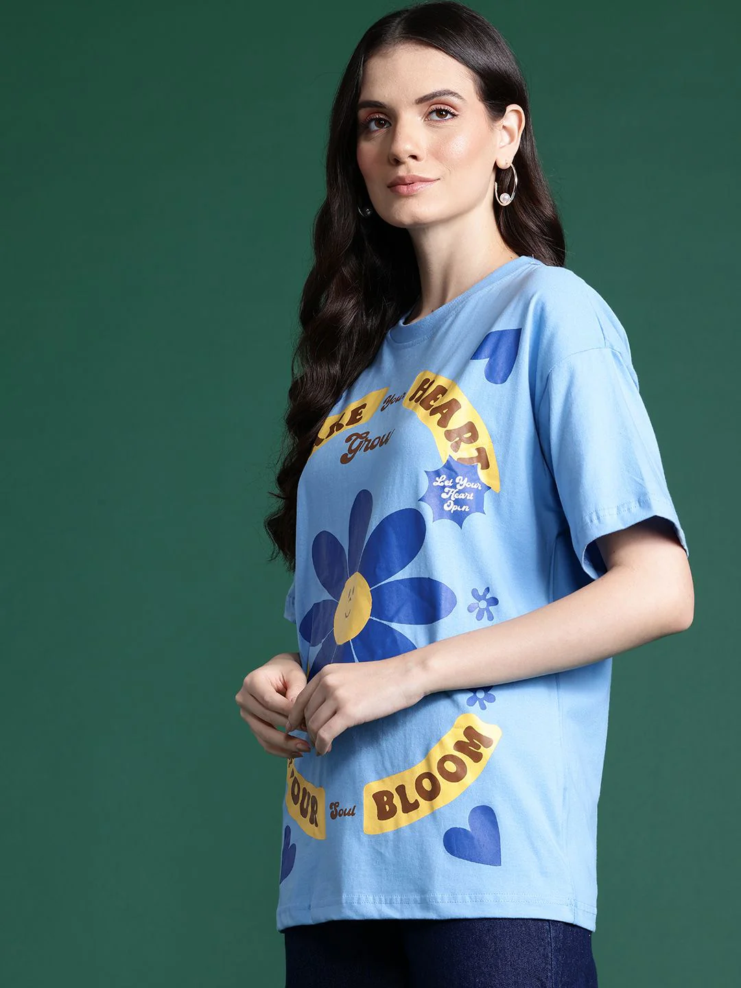 DressBerry Women Floral Printed Pure Cotton T-shirt - Image 3