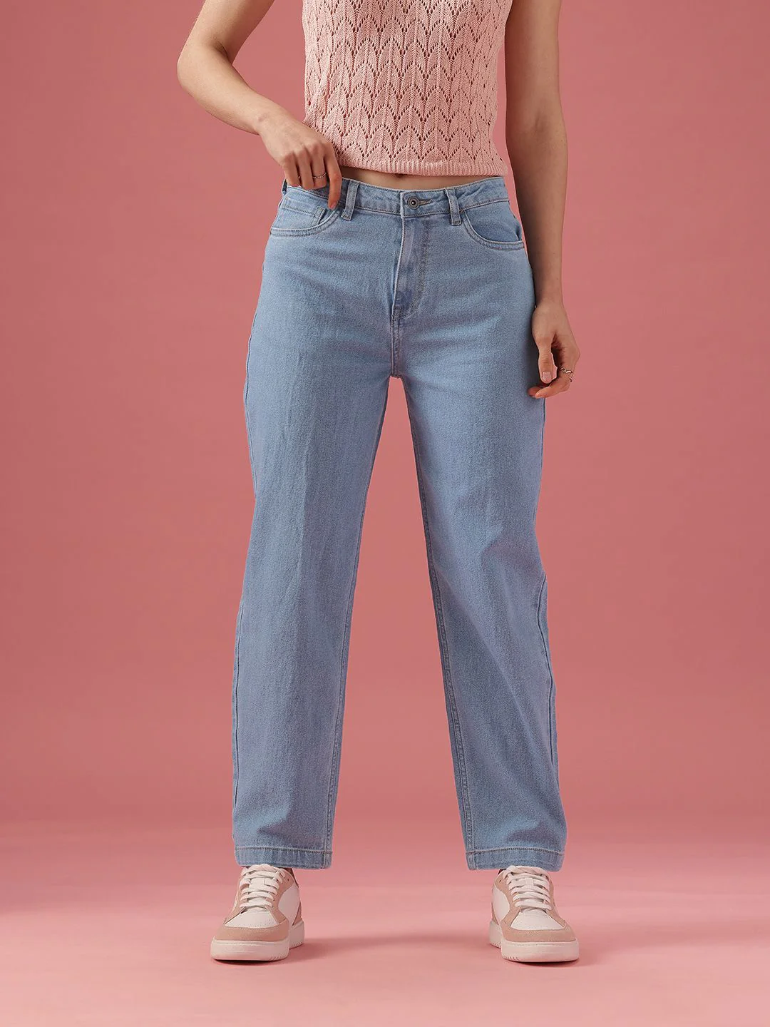 DressBerry Women High-Rise Light Fade Stretchable Jeans - Image 2