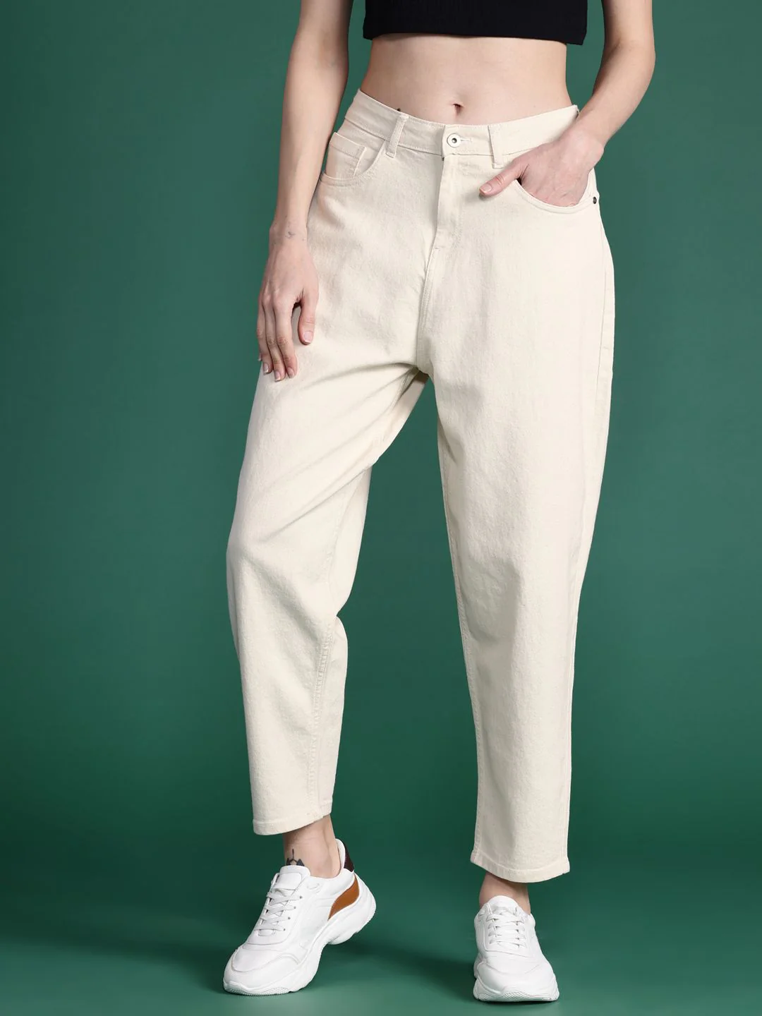 DressBerry Women High-Rise Slouchy Fit Stretchable Jeans - Image 2