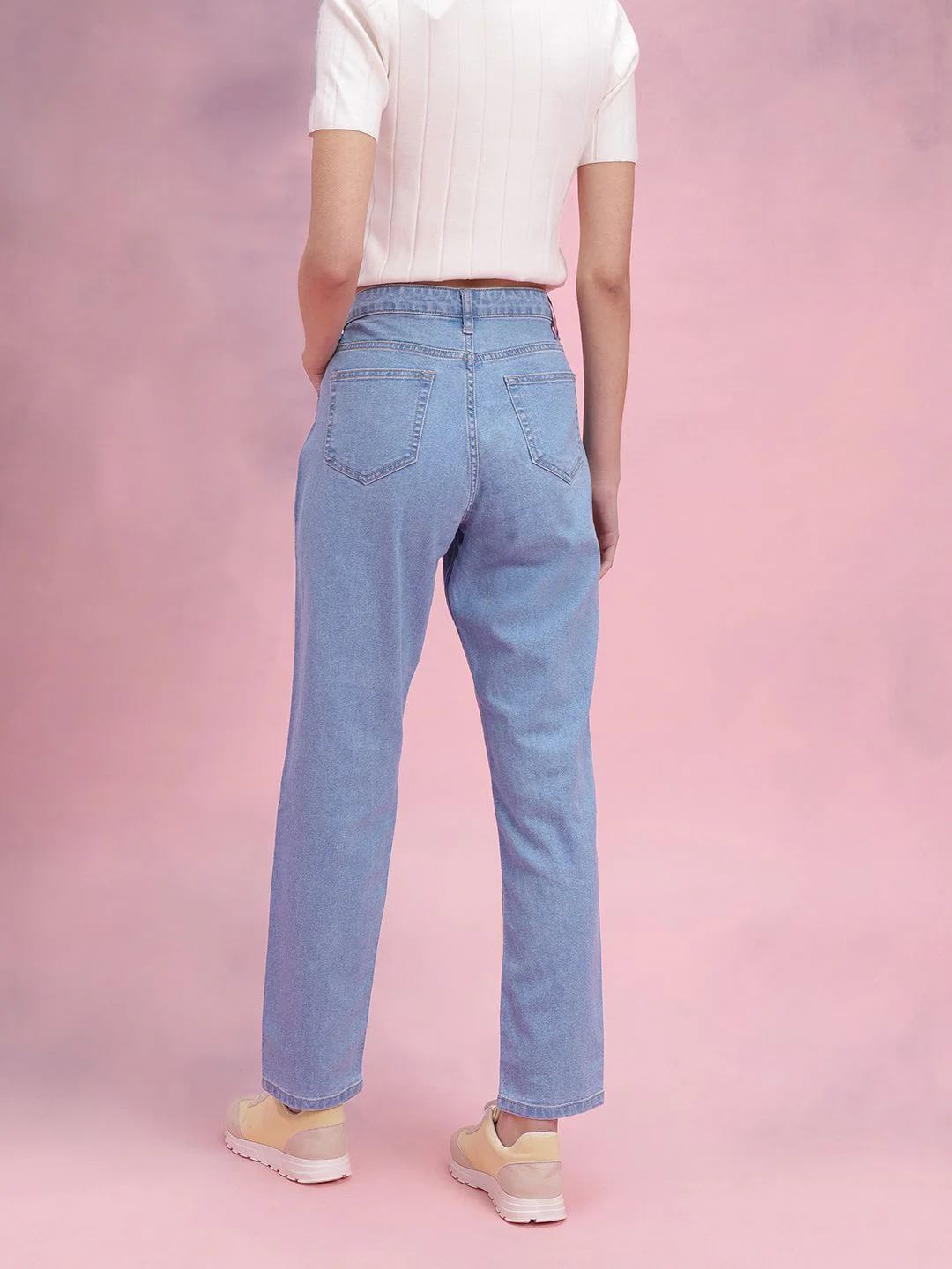 DressBerry Women High-Rise Stretchable Boyfriend Fit Jeans - Image 5