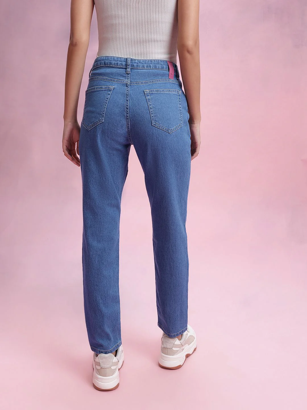 DressBerry Women High-Rise Stretchable Boyfriend Fit Jeans - Image 3