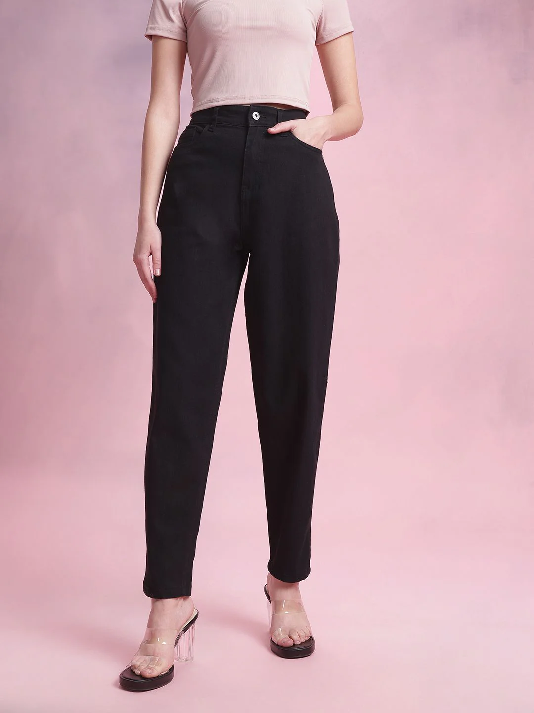DressBerry Women Mid-Rise Slouchy Fit Stretchable Jeans - Image 2