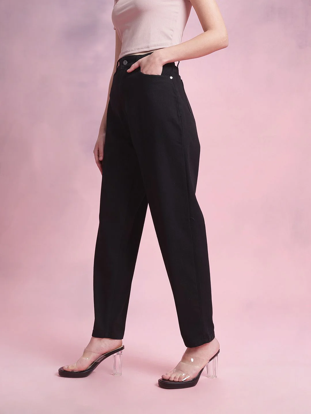 DressBerry Women Mid-Rise Slouchy Fit Stretchable Jeans - Image 3