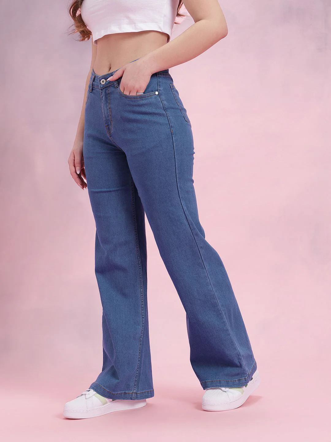 DressBerry Women Mid-Rise Wide Leg Jeans - Image 3