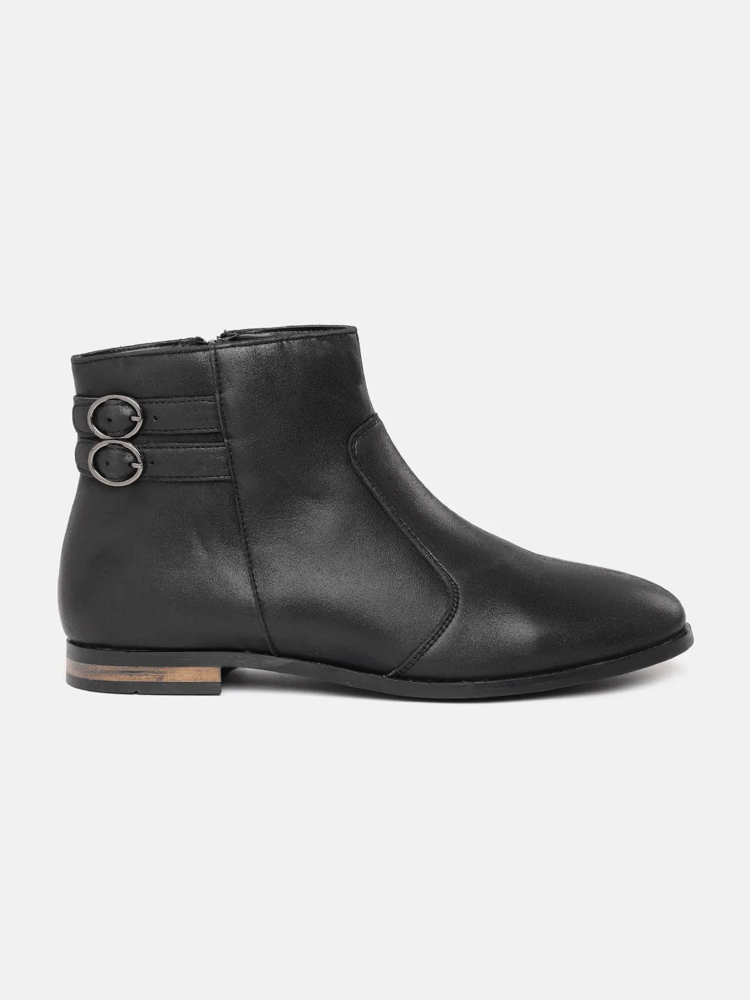 DressBerry Women Mid Top Buckle Detail Regular Boots - Image 3