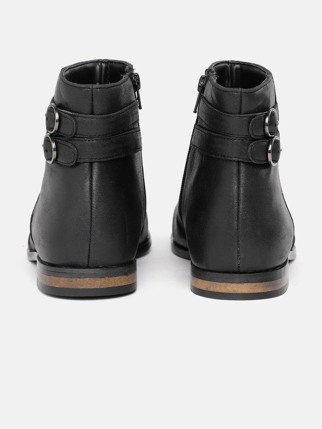 DressBerry Women Mid Top Buckle Detail Regular Boots - Image 4