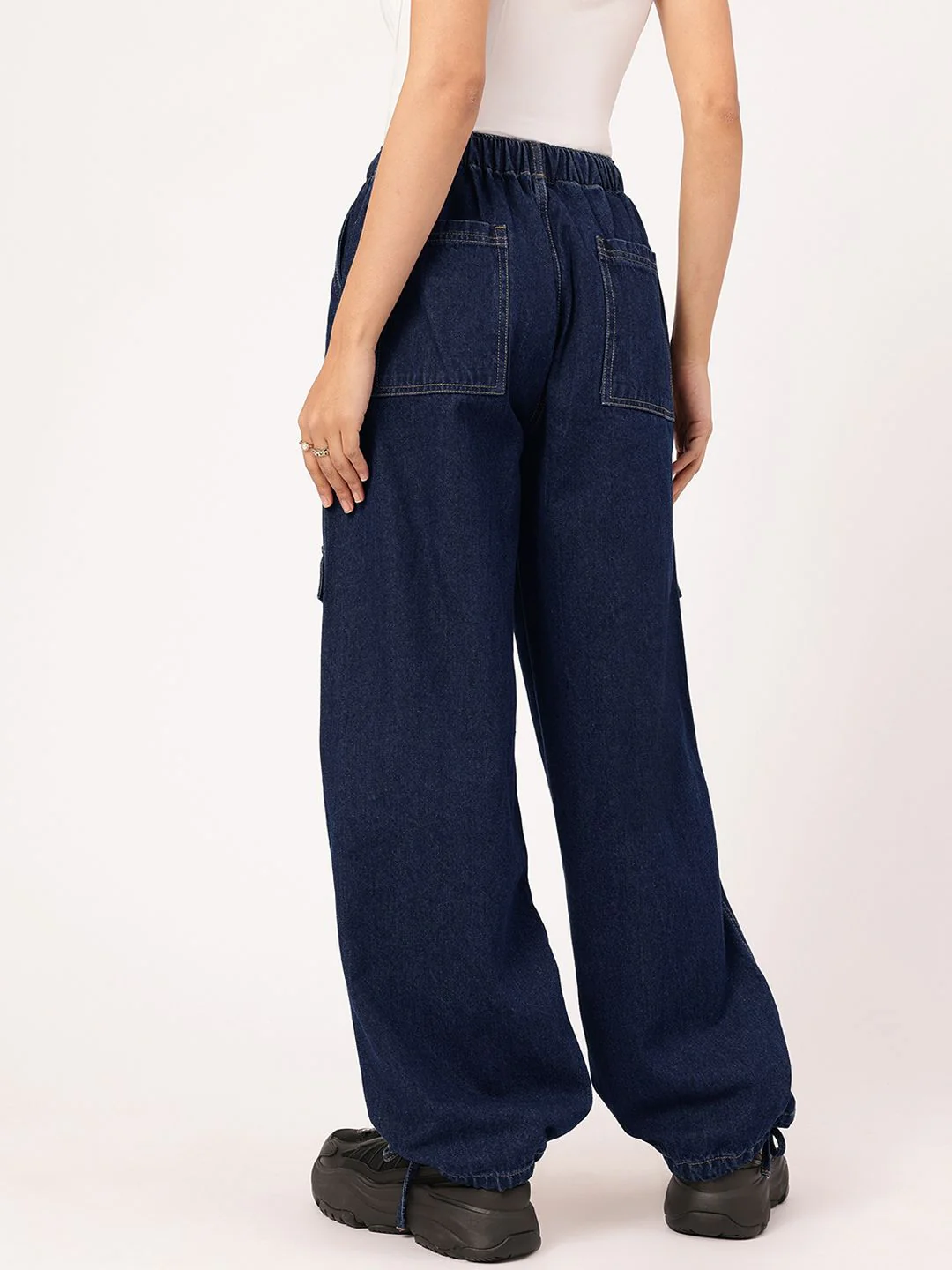 DressBerry Women Midnight Blues Flared Jeans - Image 4