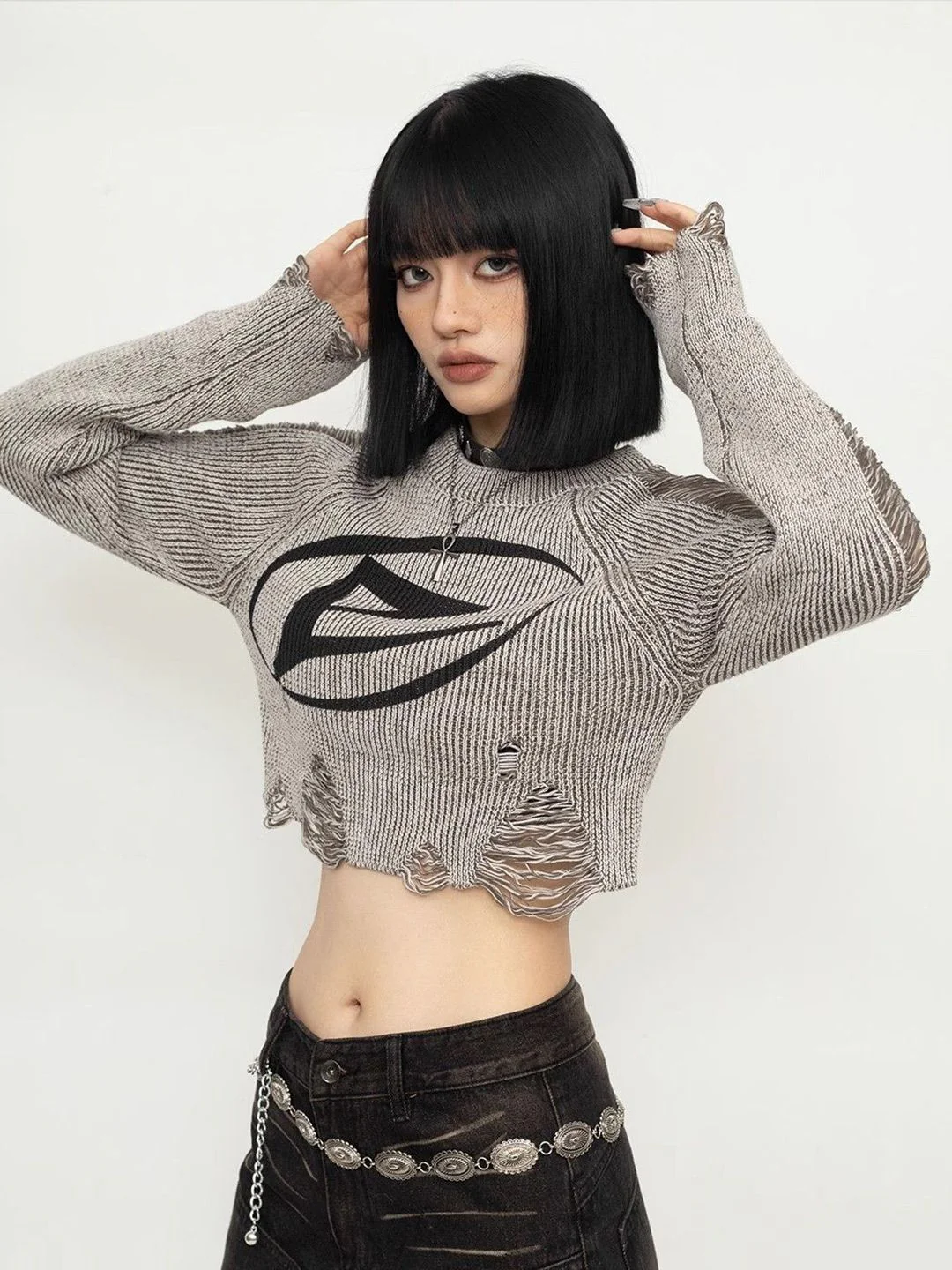 DressBerry Women Print Blouson Crop Top - Image 5