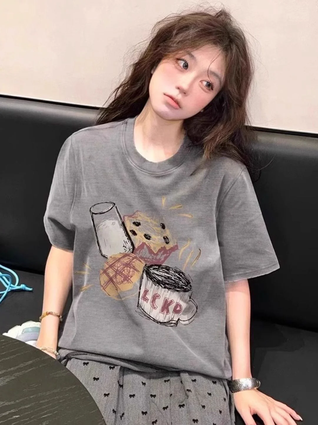 DressBerry Women Printed Pure Cotton T-shirt - Image 3