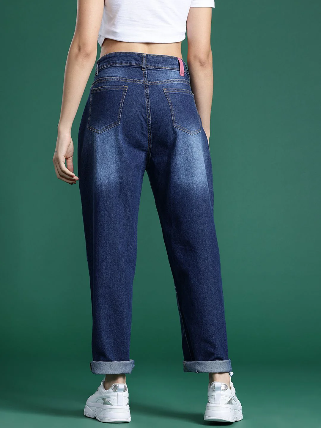 DressBerry Women Printed Slouchy Fit Jeans - Image 3