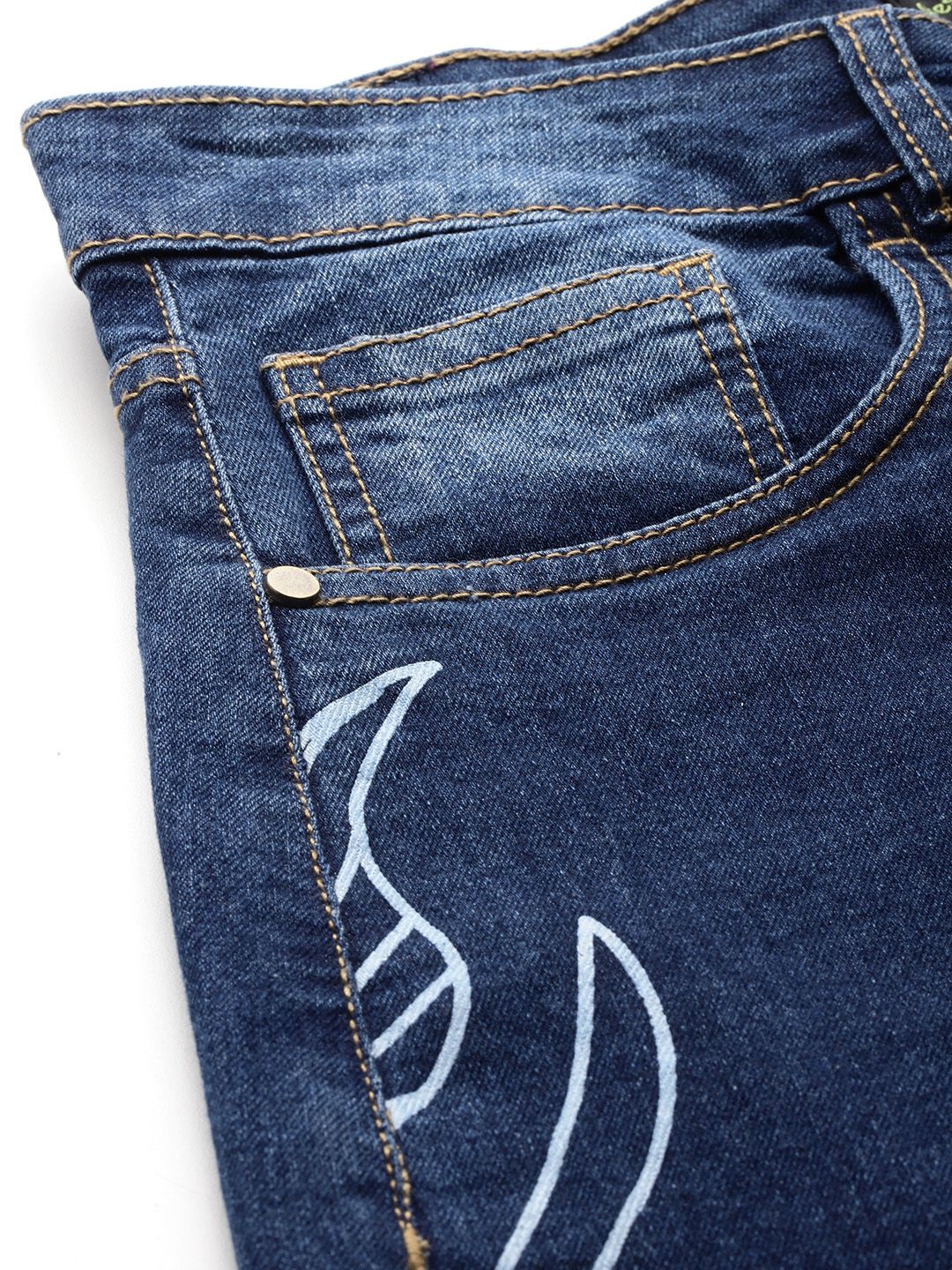DressBerry Women Printed Slouchy Fit Jeans - Image 6