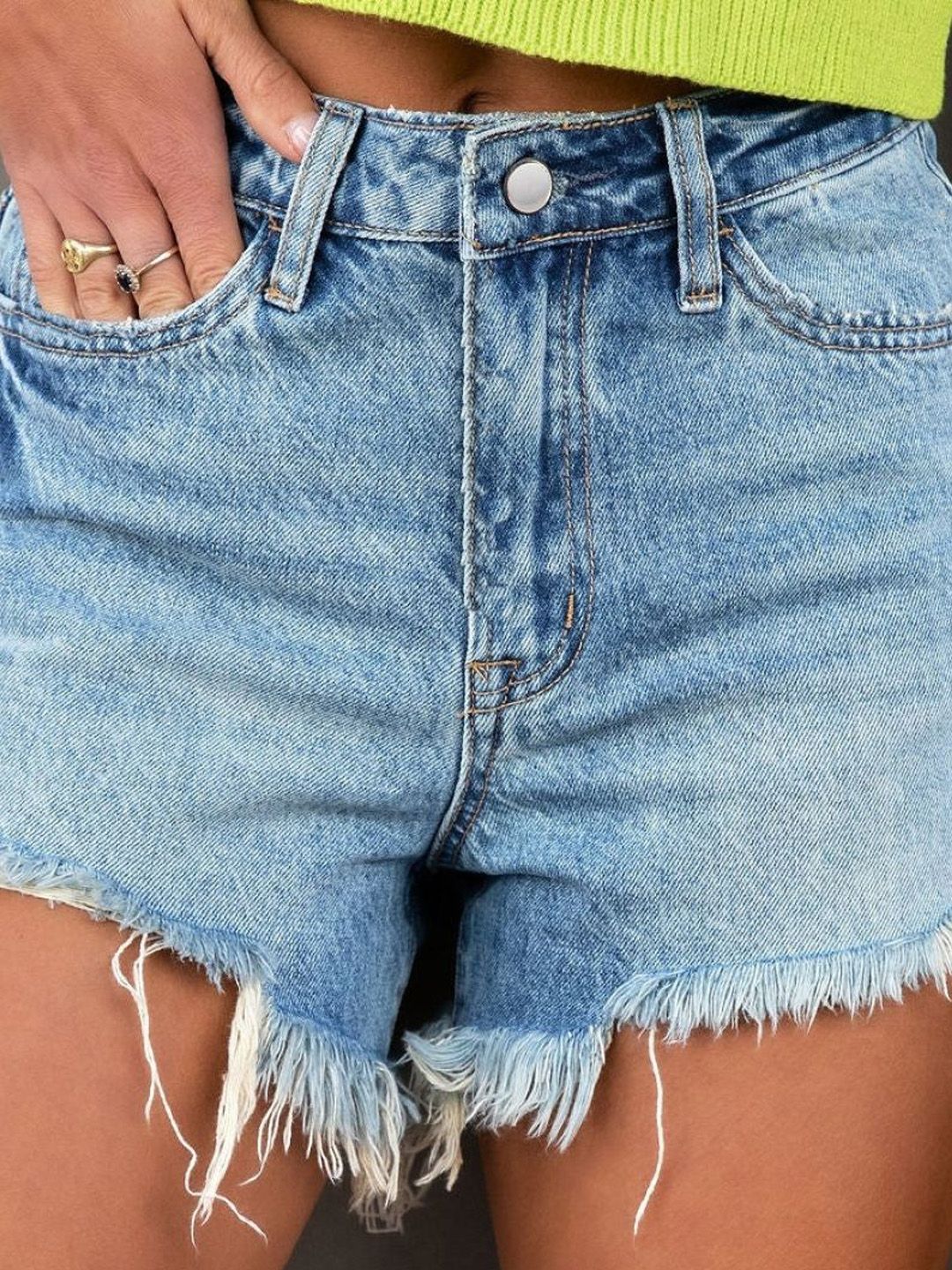 DressBerry Women Regular Fit Denim Shorts - Image 4
