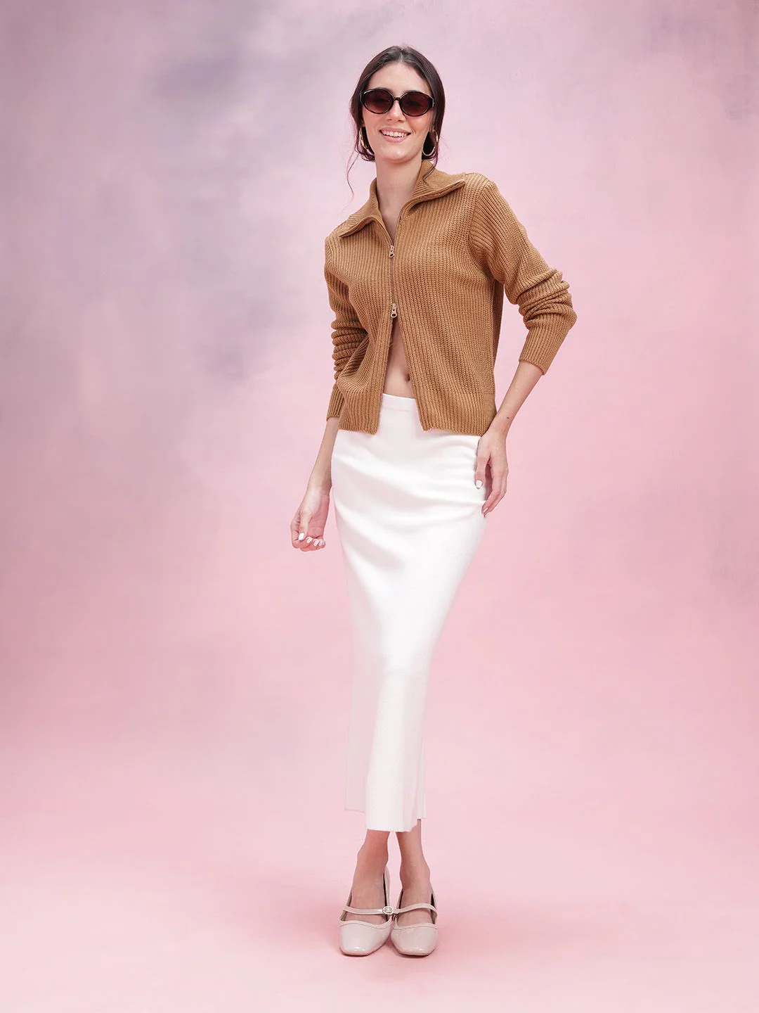 DressBerry Women Ribbed Acrylic Cardigan - Image 6