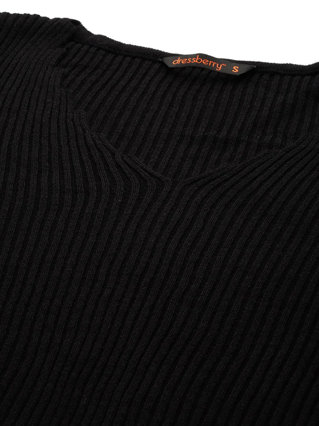 DressBerry Women Ribbed Acrylic Pullover - Image 2