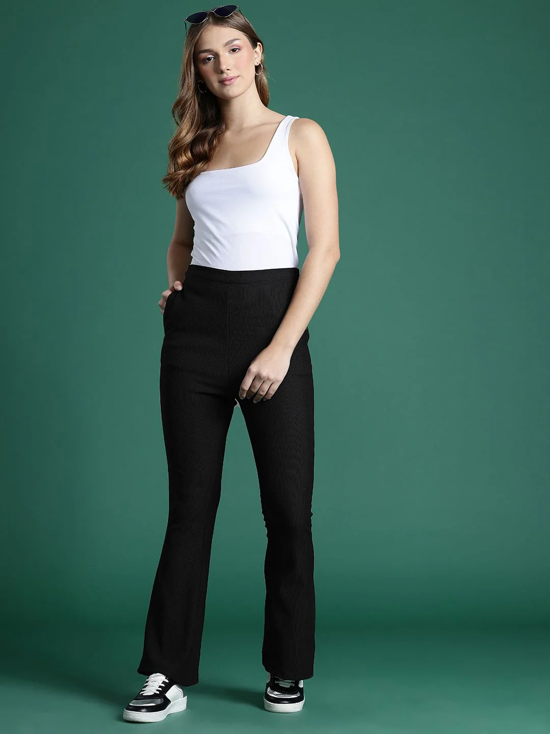 DressBerry Women Self-Striped Trousers - Image 5