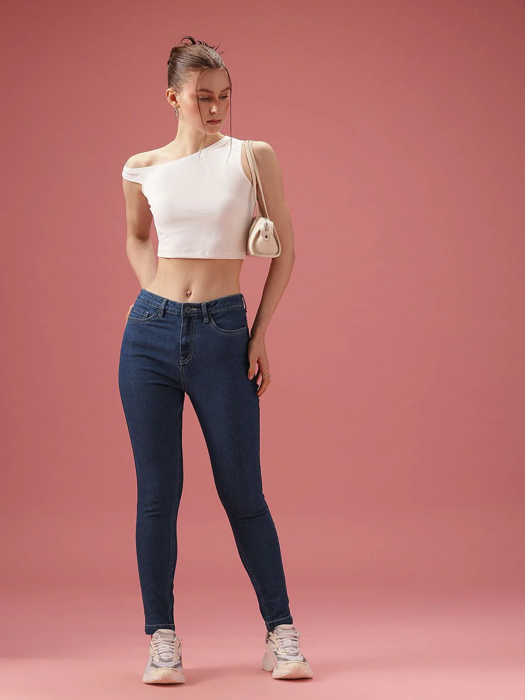 DressBerry Women Skinny Fit High-Rise Light Fade Stretchable Jeans - Image 4