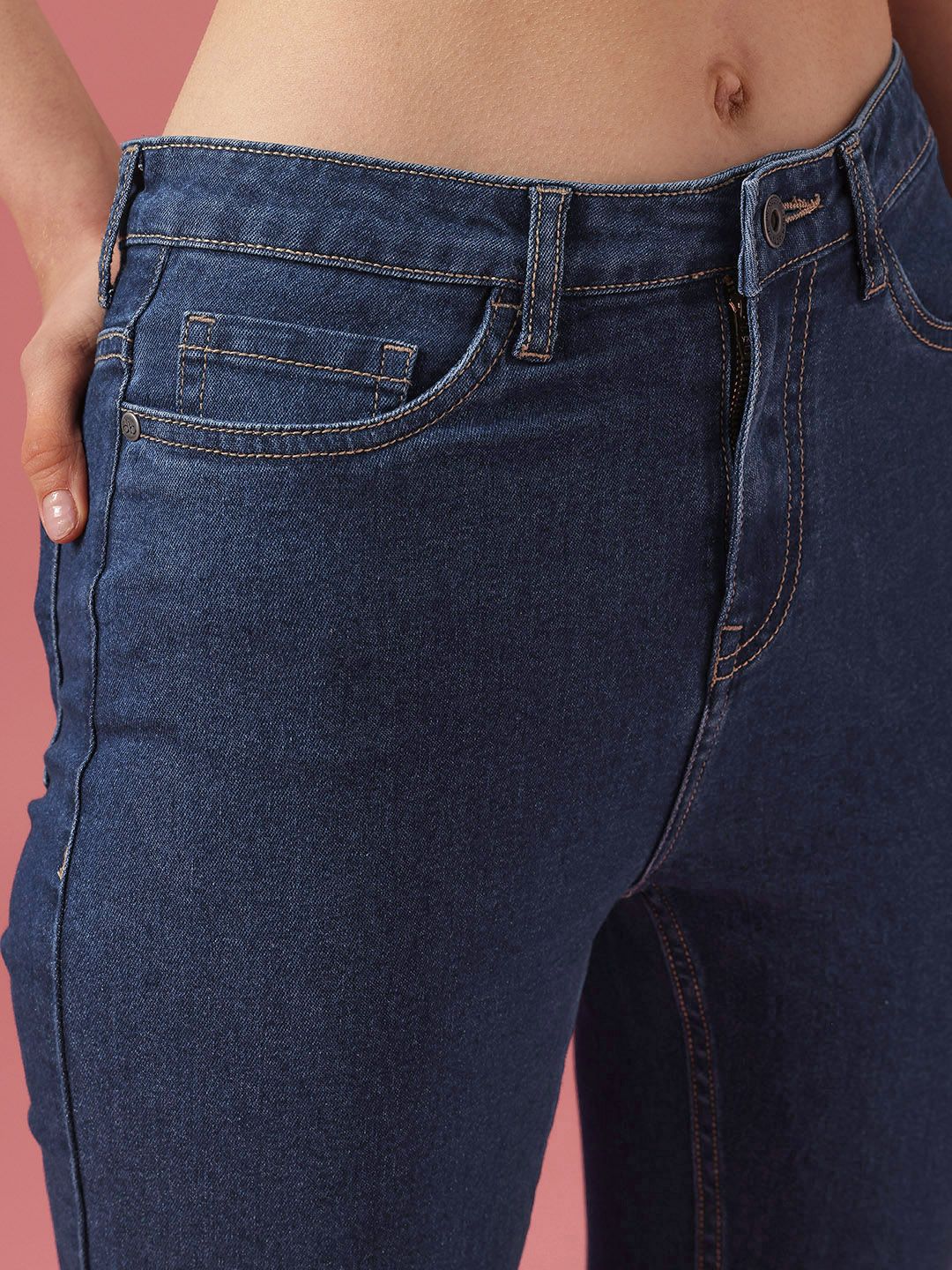 DressBerry Women Skinny Fit High-Rise Light Fade Stretchable Jeans - Image 6