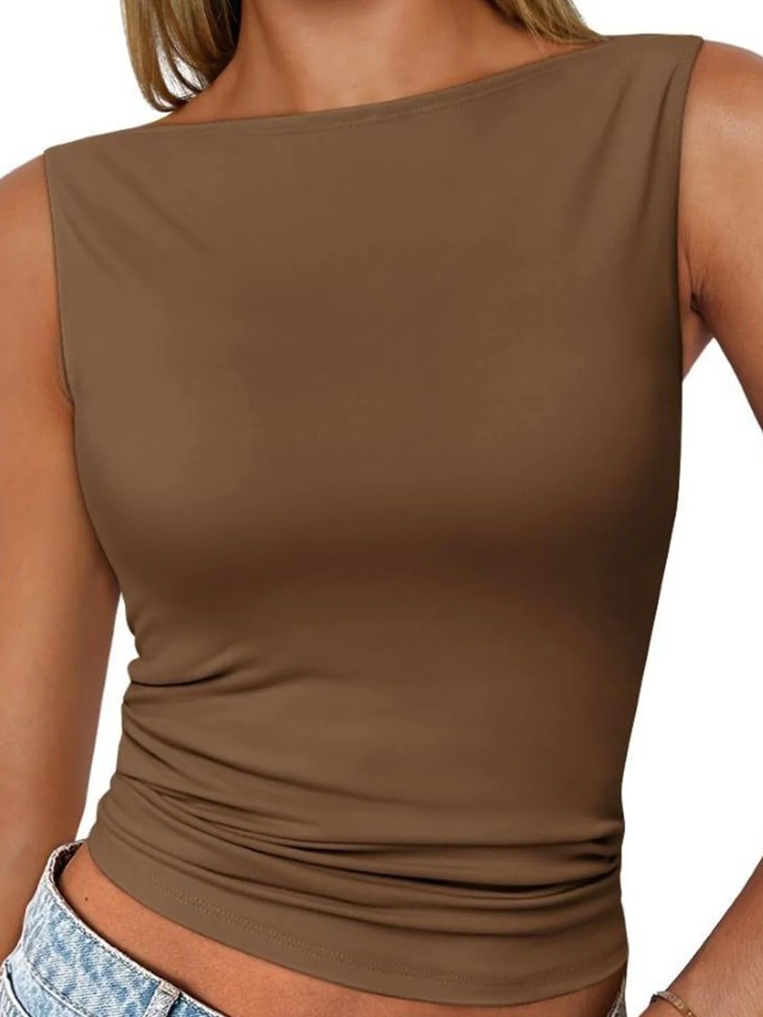 DressBerry Women Solid Crop Top - Image 3