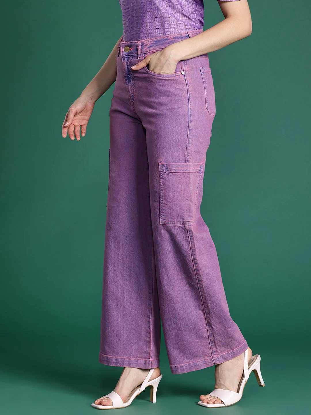 DressBerry Women Straight Fit Coloured Jeans - Image 3