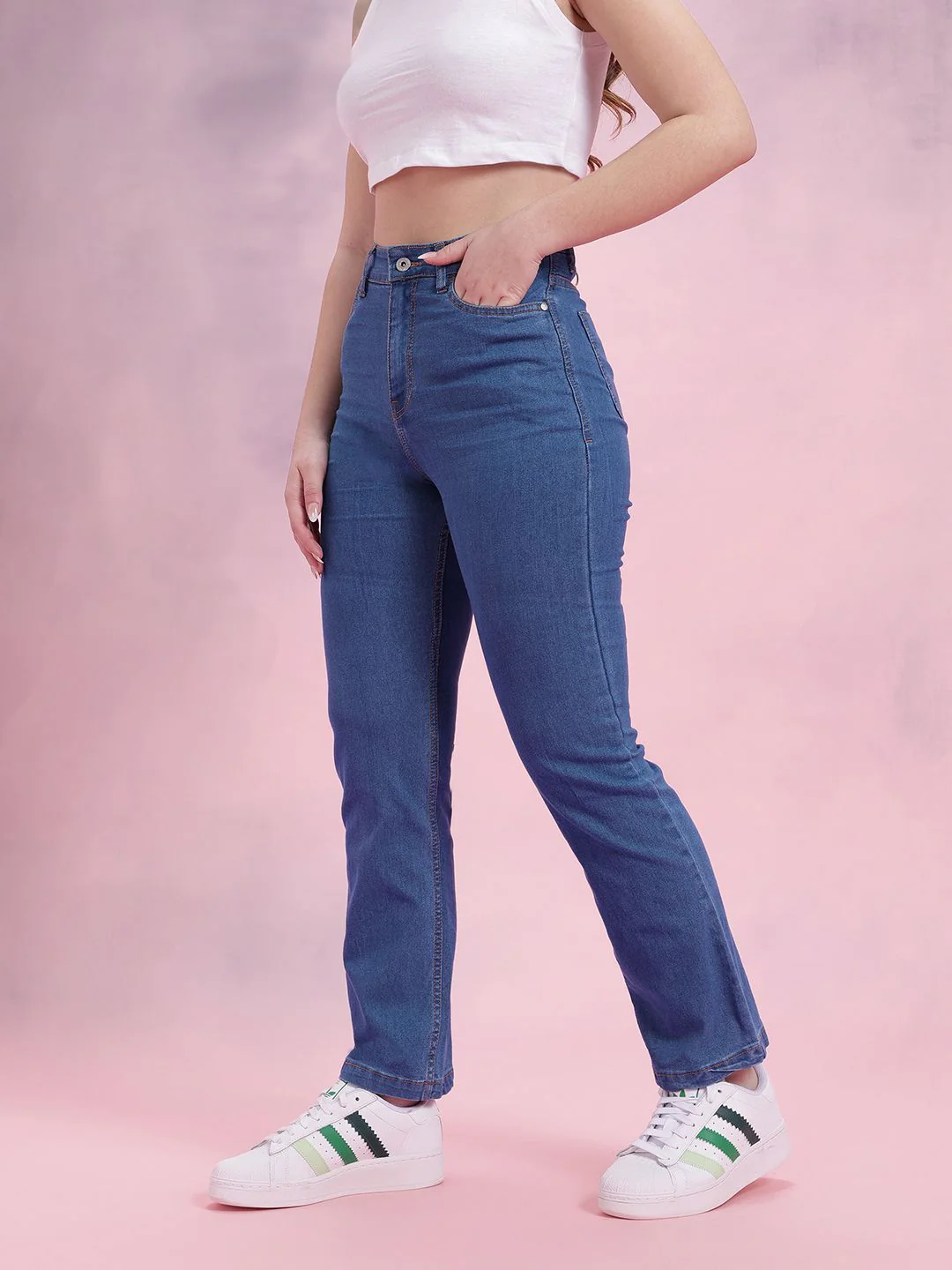 DressBerry Women Straight Fit High-Rise Jeans - Image 3