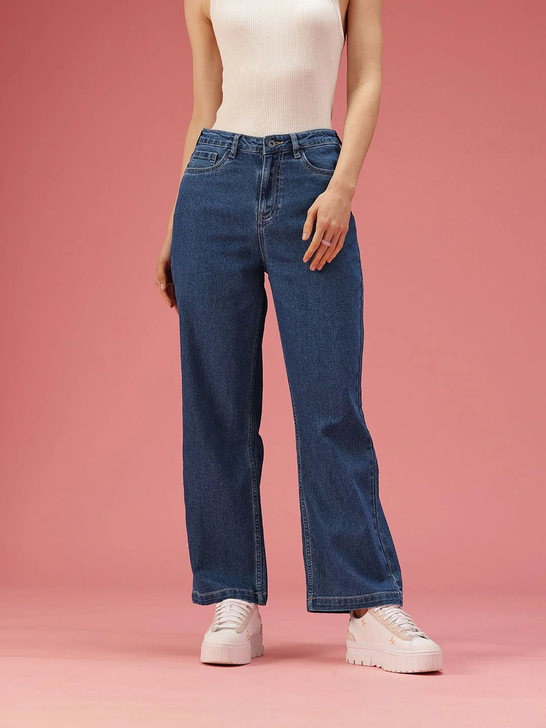DressBerry Women Straight Fit High-Rise Stretchable Jeans - Image 2
