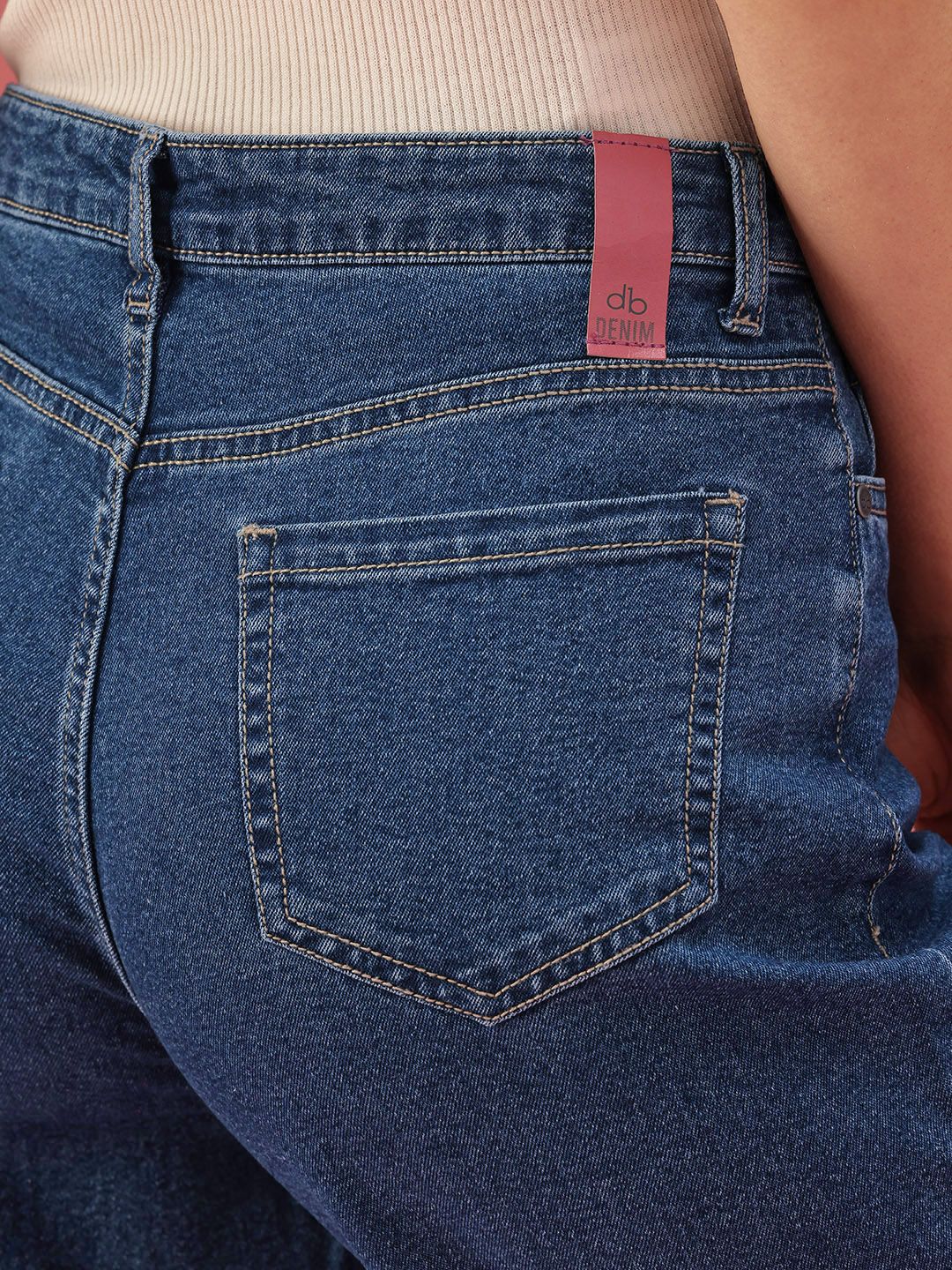 DressBerry Women Straight Fit High-Rise Stretchable Jeans - Image 7