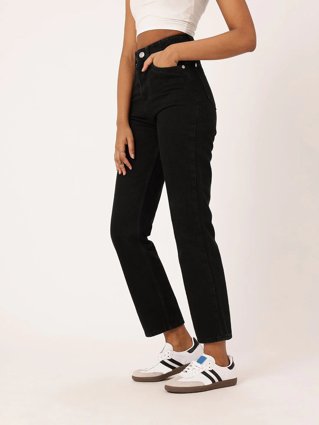 DressBerry Women Street Classic High Rise Straight Fit Jeans - Image 2