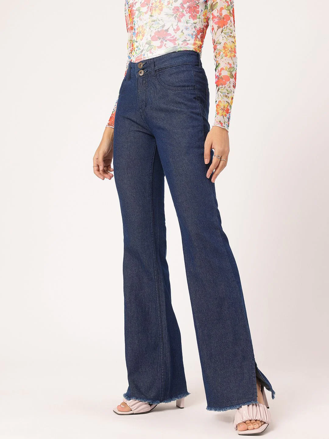 DressBerry Women Stylish Stitches Baggy Jeans - Image 3