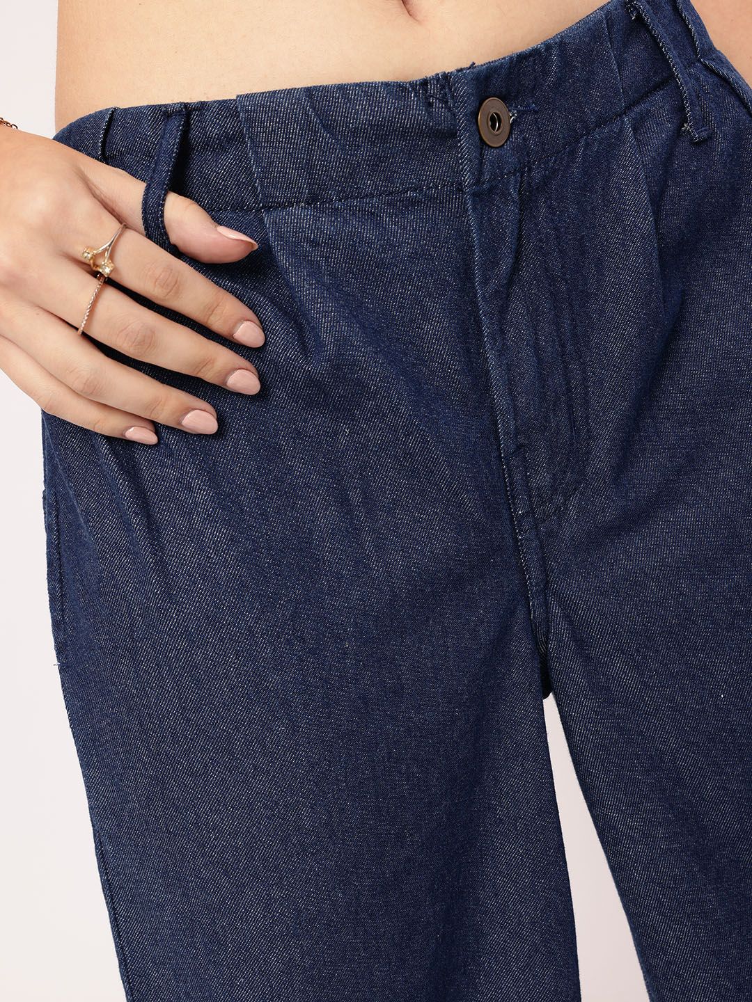 DressBerry Women Stylish Stitches Baggy Jeans - Image 6