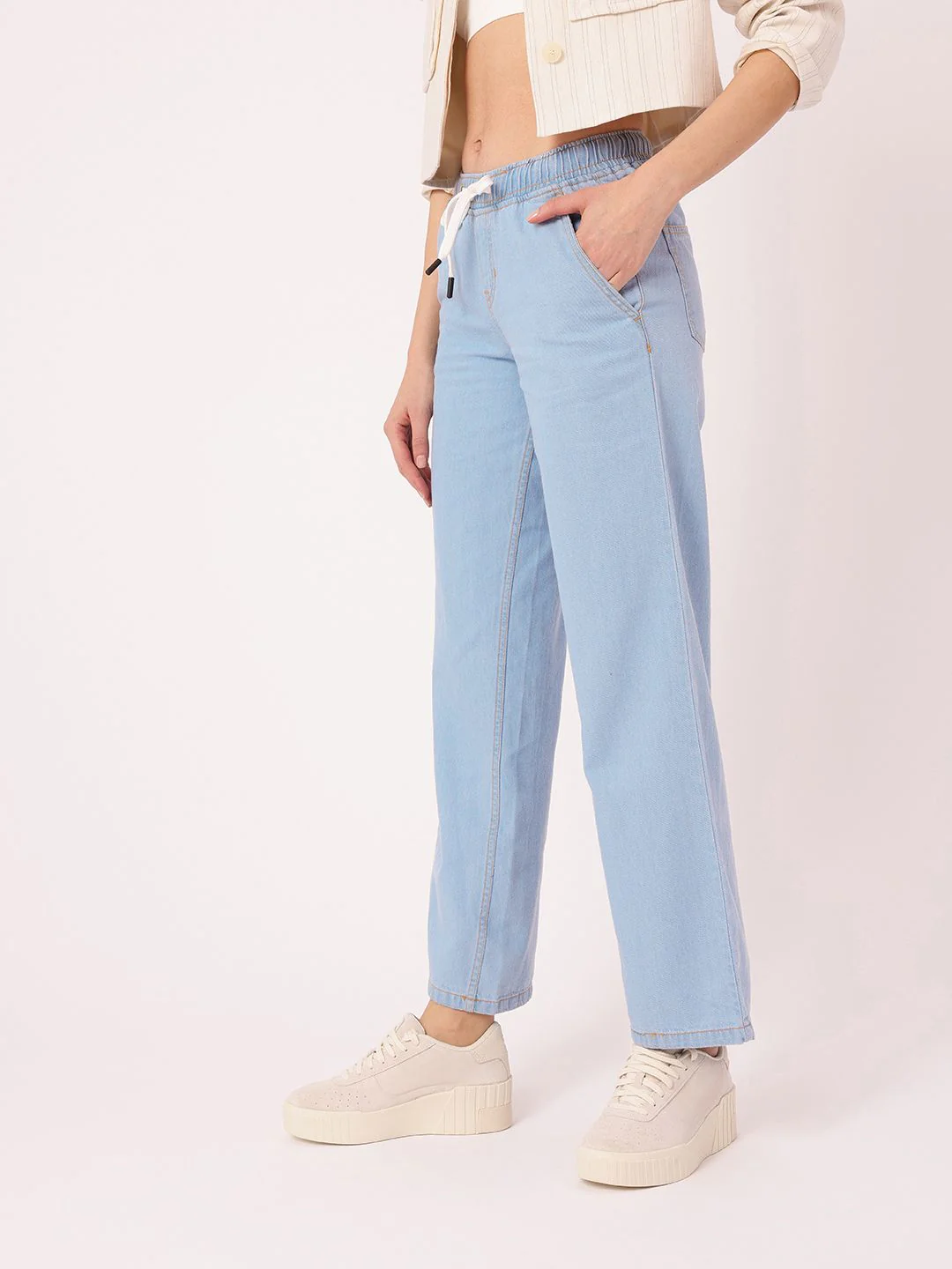 DressBerry Women Urban Classic Chic Baggy Jeans - Image 4